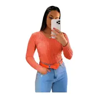 Blusa Suéter Feminino Tricot Gola V Outono Inverno - EUC STORE em oferta na Magazine Luiza