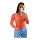 Blusa Suéter Feminino Tricot Gola V Outono Inverno - EUC STORE em oferta