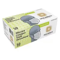 2 caixas Máscara Cirúrgica Tripla Descarpack 50 Un em oferta na Magazine Luiza