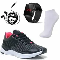 Kit Tênis Academia Feminino + Relógio Digital + Fone + Meia - It Shoes em oferta na Magazine Luiza