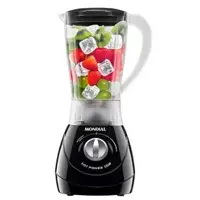 Liquidificador Mondial L-550B 1,5L, Copo Leitoso, 550W, Preto 110V em oferta na eFácil