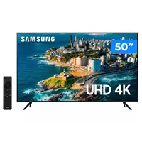 Imagem da promoção Smart TV 50” UHD 4K LED Samsung 50CU7700 - Wi-Fi Bluetooth Alexa 3 HDMI