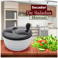 Imagem da promoção Secador De Saladas 4 L Verduras Legumes Centrífuga Escorredor - EDF