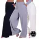 Kit 3 Calça Feminina Wide Leg Pantalona Cintura Alta com Bolso de Moletinho Inverno em oferta