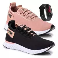 Imagem da promoção Kit 2 Tênis Feminino Caminhada Ultrabone Leve + Relógio