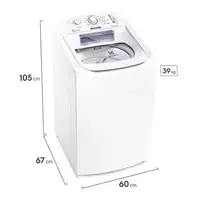 Imagem da promoção Máquina de Lavar Electrolux 10,5kg Branca Turbo Economia com Jet&Clean e Filtro Fiapos