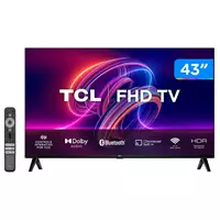 Imagem da promoção Smart TV 43” Full HD LED TCL 43S5400A Android - Wi-Fi Bluetooth Google Assistente 2 HDMI 1 USB
