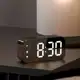 Relógio De Mesa Digital Led Espelhado Despertador Decorativo - Click&Compre em oferta