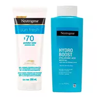 Imagem da promoção Neutrogena Kit Protetor Solar Sun Fresh FPS70 200ml + Hidratante Corporal Hydro Boost 400ml