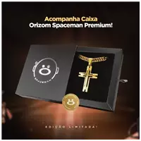 Imagem da promoção Cordão de Ouro 18k Masculino Crucifixo Corrente Qualidade Moda Luxo - Orizom