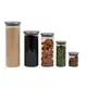 Kit pote de vidro com tampa de inox redondo 5 pçs - Oikos em oferta