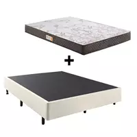 Imagem da promoção Cama Box Casal Resistente + Colchão Ecoflex Espuma D23 - Cama inHouse