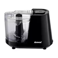 Imagem da promoção Mini Processador de Alimentos Amvox 100W Preto - APR1001 3 Funções