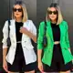 Blazer Feminino Casaquinho Alfaiataria Casaco Social Com Botão Lindo Super Envio em oferta