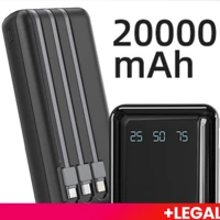 Imagem da promoção Carregador Portátil Celular 20000mah Bateria Externa