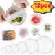 Kit 12 Tampas Silicone Panela Pote Universal Flexível Lavável Silicone em oferta