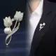 Novo Pregadeira Estilo Pregadeira Tulipa Flor de Tulipa Pregadeira Anti-Brilho Pregadeira de Diamant em oferta
