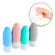 Kit Viagem 4 Frascos Silicone Pote 90ml Porta Creme Shampoo Perfume Loção Corporal Sabonete Líquido em oferta