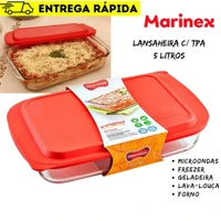 Imagem da promoção Lasanheira Com Tampa Plástica Marinex 5L - Nadir Figueiredo