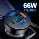 Carregador De Carro DC12V-24V Carregamento Rápido De 66W QC3.0 + PD Telefone Para 4 Conector De Port em oferta