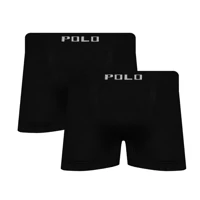 Imagem da promoção Kit 2 Cuecas Polo Boxer Microfibra Preto - POLO STAR