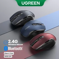 Imagem da promoção Mouse Sem Fio , Bluetooth 5.0, 6 Botões Silenciosos , 2.4G Com USB Mini Receptor , Nível DPI 5 Confi