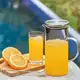 Jarra De Suco Água Em Vidro Resistente Com Tampa Inox 1,3 Litros - Wincy em oferta