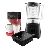 Imagem da promoção Kit Trio Click Cadence - Sanduicheira - Cafeteira - Liquidificador