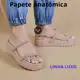 Sandália Papete Feminina Com Strass Sola Alta Anatômica Blogueira Linda em oferta