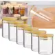 Kit 6 Potes Para Tempero Vidro 250ml Hermético Tampa 250ml em oferta
