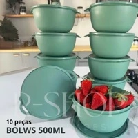 Imagem da promoção KIT POTES COZINHA 10 POTE REDONDOS BOLL 500ML