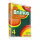 Esponja Abrasiva Multiuso Pacote com 4 Esponjas Cor Verde/Amarelo Linha Brilhus Bettanin em oferta