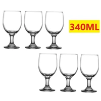 Imagem da promoção Jogo De 6 Taças 435ML E 340ML Vidro Decorativo Para Vinho E Champanhe Linha Bueno Original Glass