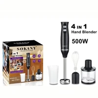 Imagem da promoção Kit Mixer e Processador 4 em 1 Para Diversos Alimentos 500W