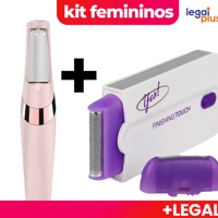 Imagem da promoção kit de cuidados femininos Lixador de Pé Elétrico + Depilador recarregável sem fio 2 em 1