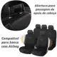 Jogo de Capas Banco Automotivo para Carro em Couro Impermeável Universal em oferta