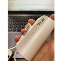 Imagem da promoção Carregador Mini Power Bank 5000mAh Bateria Auxiliar Sem Fio 2em1 Carregador Portátil para iPhone e T