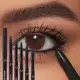 5PCS love eyeliner gel Caneta À Prova D'água Liso Fosco Preto Marrom Lápis Durável Não Mancha A Maqu em oferta