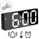 Relógio De Mesa Digital Led Bivolt C/Calendário Alarme Temperatura Para Cama Cabeceira em oferta
