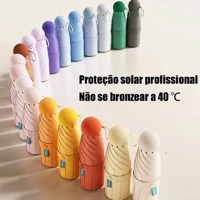 Imagem da promoção MINI Guarda Chuva Sombrinha De borracha preta UPF>50 Com Proteção Solar e Proteção Ultravioleta FDC5