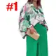 Conjunto feminino soltinho de tamanho grande com estampa casual e calças largas de duas peças em oferta