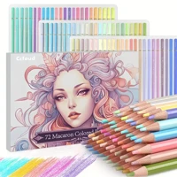 Imagem da promoção 72 Pcs Conjunto De Lápis Coloridos Pastel-Cores Macaron Para Coloração De Adultos , Núcleo Macio , I