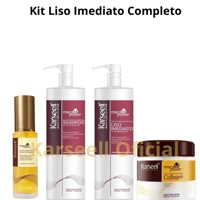 Imagem da promoção Kit Liso Imediato - Shampoo - Progressiva - Máscara - óleo Karseell