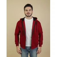 Imagem da promoção Blusa De Frio Casaco Moletom Masculina Com Ziper e Capuz Liso Com Plus Size Várias Cores