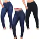 Kit 3 Calças Jeans Feminina Cós Alto Que Vai Até o Umbigo com Lycra Elastano Veste Bem em oferta