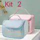 Kit 2 Organizador de Viagem Essencial Portátil Flip Impermeável Transparente Bolsa Cosmética em oferta
