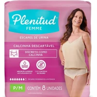 Imagem da promoção Roupa Íntima Active Mulher Plenitud 8 unidades - P/M