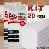 Imagem da promoção Kit Esponjas Mágica Branca Tira Manchas Riscos Max Clean Clink Mutliuso