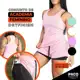 Conjunto Feminino Academia Short 2em1 com Bermuda compressão e Regata Nadador pra Exercício e Treino em oferta