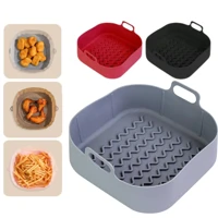 Imagem da promoção Forma De Silicone Quadrada Air fryer 20cm Antiaderente Cesto Silicone Fritadeira Elétrica Grande